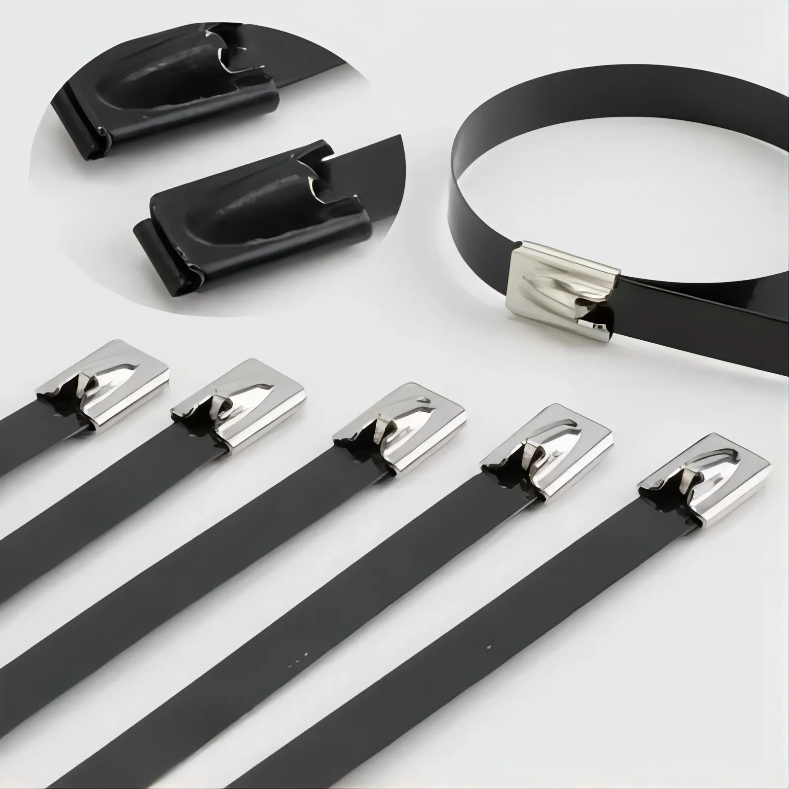 PVC Coated Stainless Steel Cable Ties PVC Coated Stainless Steel Cable Ties